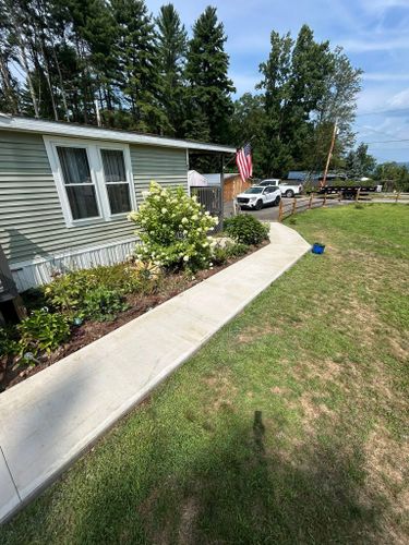 Sidewalk Installation for Graham & Schriner Construction in Hinsdale, NH