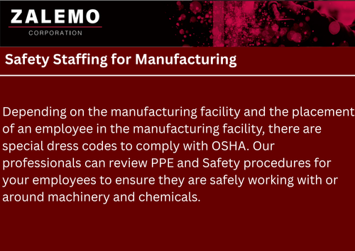Safety Staffing for ZALEMO in Houston, TX