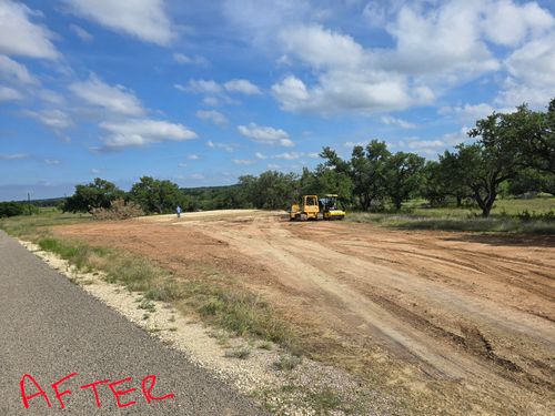 Site Preparation for Evant Backhoe & Construction in Evant, TX