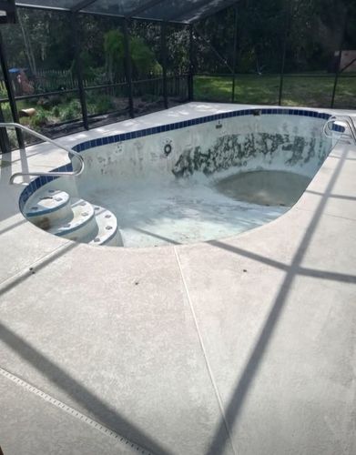 Pool deck resurfacing for American Acrylic Concrete Coatings in Longwood, FL