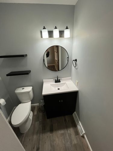 Bathroom Renovation for Kong Construction INC in Dwight, IL