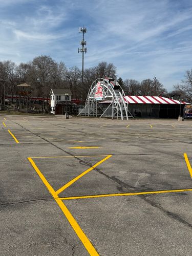 Line Striping for Midwest Line Striping LLC in Spirit Lake, IA