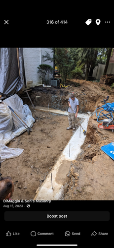 Foundations for DiMaggio & Son's Masonry in Aston, PA