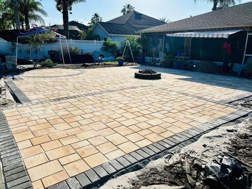 Pavers for Team Tolson Landscape in Tampa Bay, FL