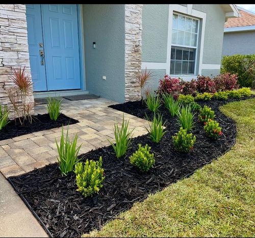 Mulch Installation for Verimay's Garden and Landscaping in Hillsborough County, FL