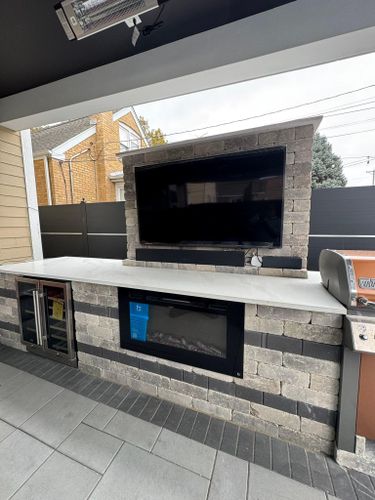 Fireplace Installation for Alvarez Pavingstone INC. in Lyons, IL