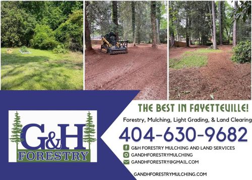 Land Clearing for G&H Forestry Mulching and Land Services in Fayetteville, GA