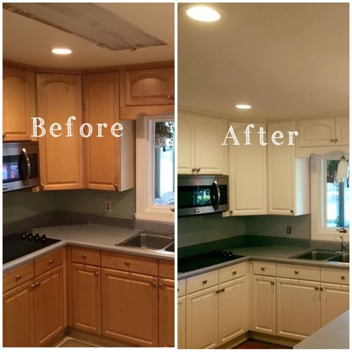 Kitchen Cabinets Refinishing for KorPro Painting in Spartanburg, SC