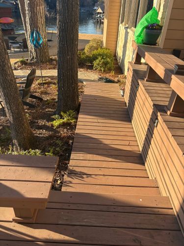 Deck Construction for Moore Lake Living LLC in Leesburg, TX