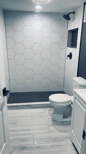 Bathroom Renovation for S & L Innova General Construction in Burbank, IL
