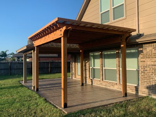Custom Pergolas for Keen Decorative Concrete in Corpus Christi, TX
