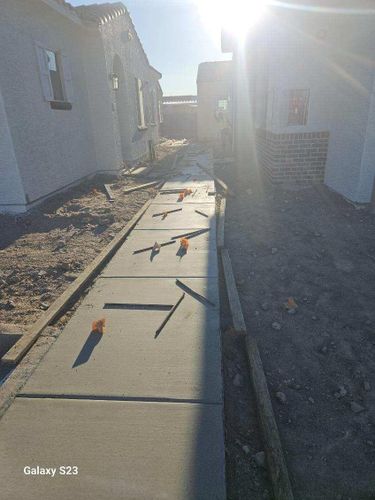 Sidewalk and Driveway Installation for Rockin Custom Concrete  in Litchfield Park, AZ