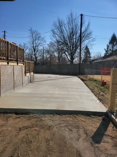 Concrete Slab Construction for B & E Concrete in Michigan City, IN
