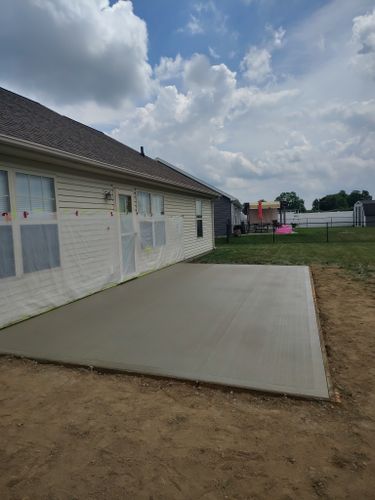 Concrete Installation for W.A. Concrete & Home Projects in Richmond, IN