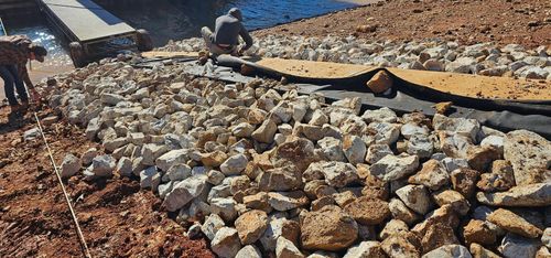 Rip Rap for Restoration Shoreline Norris Lake Rip Rap in Norris Lake, TN