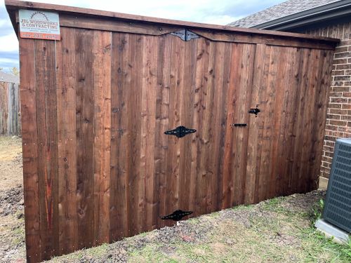 Fence Installation for JSL Woodworks and Contracting in Midlothian, TX