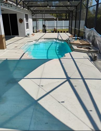 Pool deck resurfacing for American Acrylic Concrete Coatings in Longwood, FL