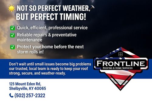 Roofing Replacement for Frontline Roofing & Home Services in Shelbyville, KY