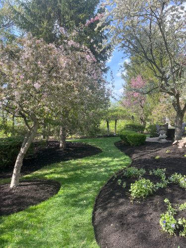 Mulch Installation for Elevate Landscape & Hardscape in West Jefferson, OH