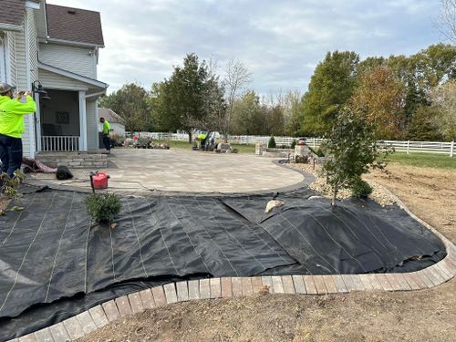 Landscape Installation for Mayfield Landscaping in Staunton, IL