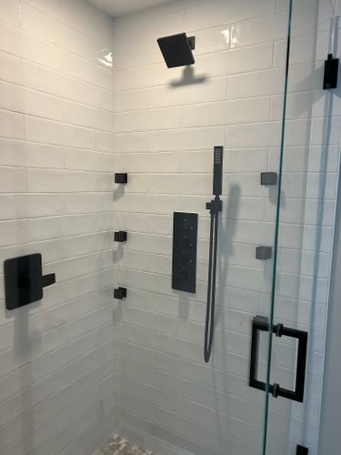 Custom Built Showers for J.Flora Plumbing in Abington, MA