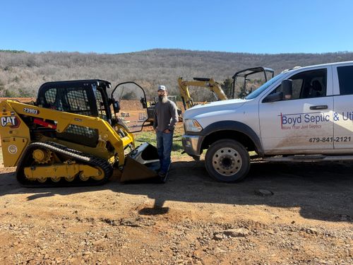 Site Preparation for Boyd Septic & Utility LLC in West Fork, AR