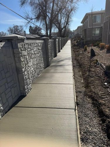 Sidewalk Installation for Pro-Superior Concrete Construction LLC in Salt Lake City, UT