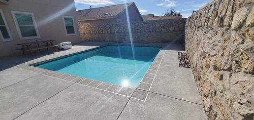 Custom Pool Construction for Inova Hardscape in El Paso, TX