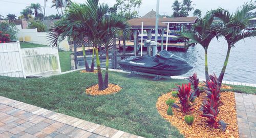 Full scale landscape designing and installations for Isaiah Simmons Construction and Landscaping LLC in Brevard County, Florida