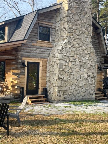 Log Home Finishing for Moss Construction in Longview, TX