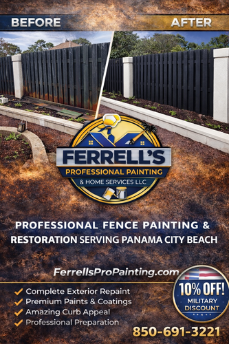 Exterior Painting for Ferrell’s Professional Painting & Home Services LLC in Panama City Beach, FL