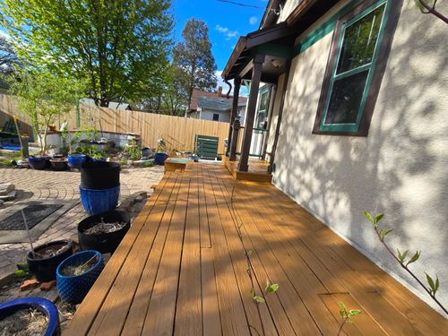 Deck Refinishing for Duraplus Topcoat Painting in New Brighton, MN