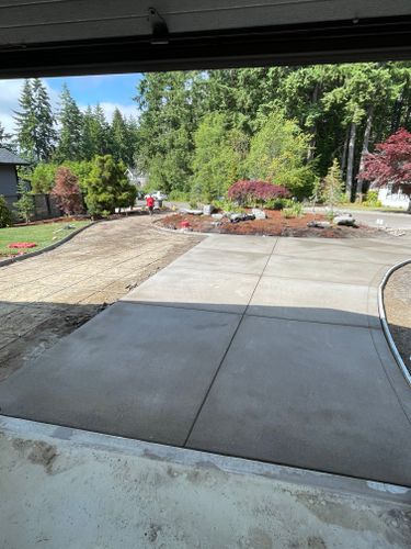 Concrete Driveways for MD Construction & Sewer in North Yelm, WA