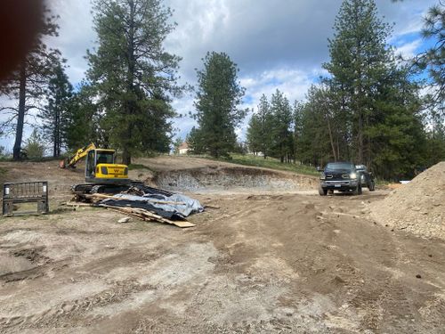 Foundation Digging for Arthur Construction in Deer Park, WA