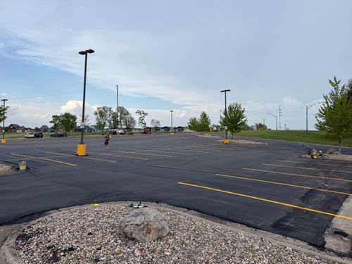 Line Striping for Midwest Line Striping LLC in Spirit Lake, IA