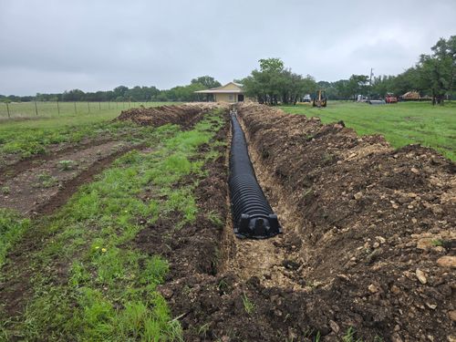 Trenching for Evant Backhoe & Construction in Evant, TX