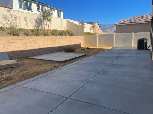 Concrete for Aidan Jade Landscaping in Riverside County, CA