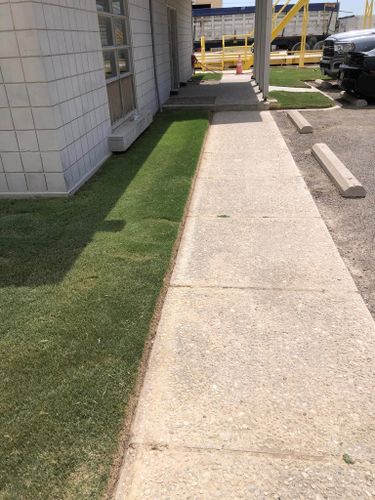 Mowing for Allen Lawn Care in Taylor, Texas