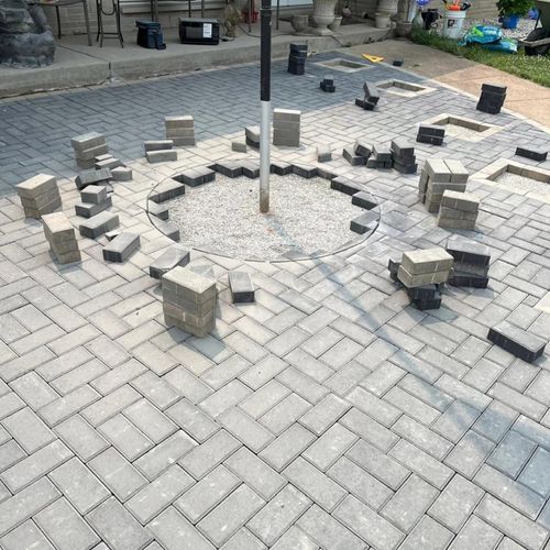 Landscape Installation for VQ Land & Stone in St. Louis, MO