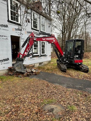 Land Clearing & Demolition for E. Gordon Construction in Dighton, MA