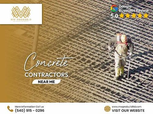 Concrete Foundations for MW ProBuild, LTD. in Roanoke, VA
