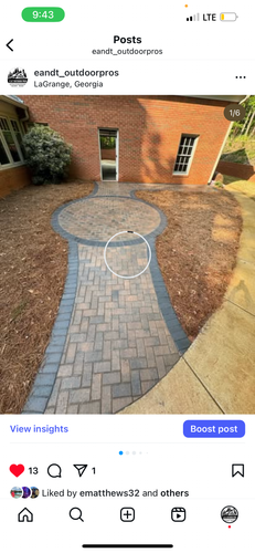 Paver Installs for E&T Outdoor Pros in LaGrange, GA