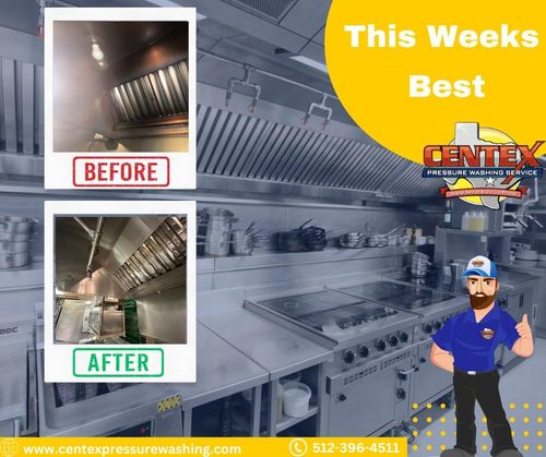 Commercial Kitchen Hood & Exhaust Vent Cleaning for Centex Pressure Washing Service in San Marcos, TX