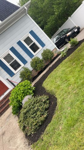 Landscape Installation for G&M Property Service in Attleboro, MA