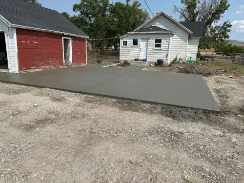 Concrete Slab Construction for Paskco LLC in Tremonton, UT
