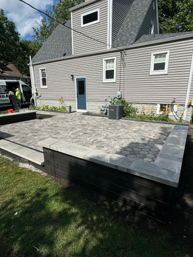 Landscape Installation for Alvarez Pavingstone INC. in Lyons, IL