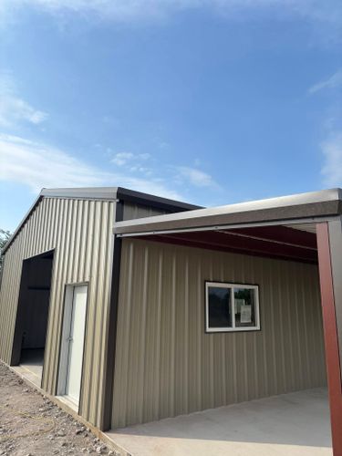Custom Metal Building Construction for Twisted K Construction in Center Point, TX