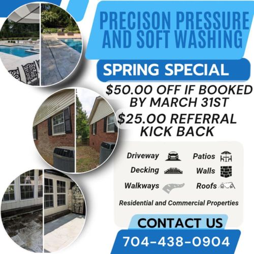  for Precision Pressure and Soft Washing LLC in Albemarle, NC