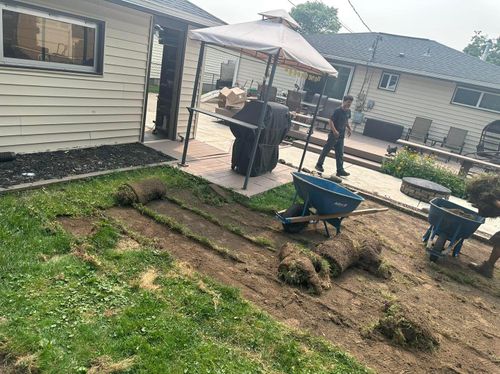 Lawn Renovation and Sod Installation for Hauser's Complete Care INC in Depew, NY