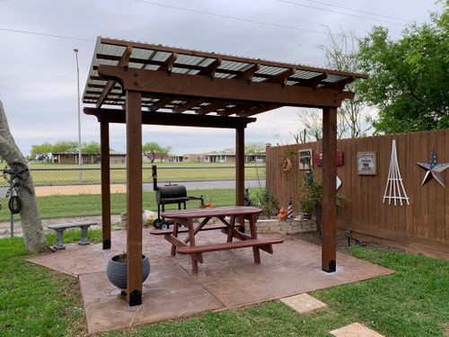 Custom Pergolas for Keen Decorative Concrete in Corpus Christi, TX